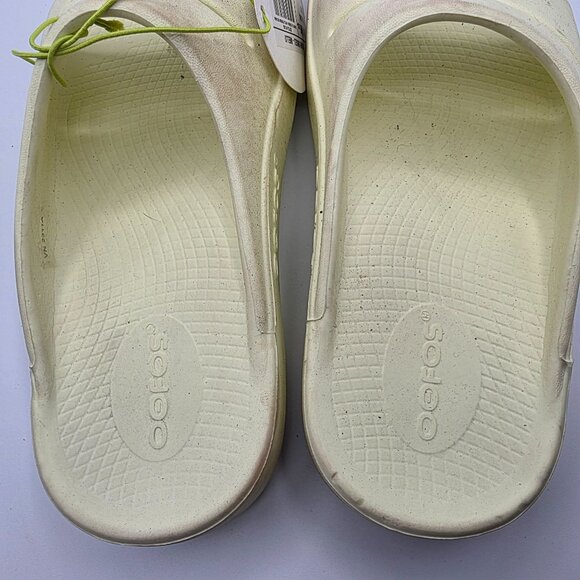OOFOS OOahh Womens Size 6 Mello Yellow Sandals Slides Casual Walking Comfort - Picture 6 of 13